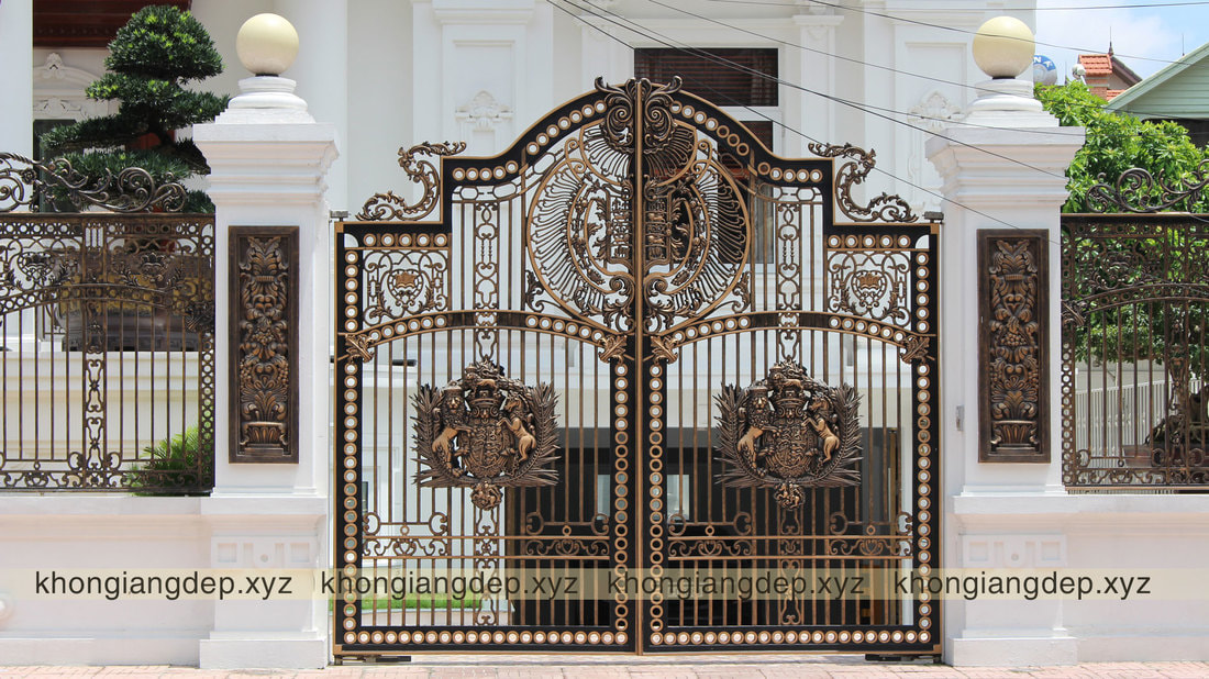 Mẫu cổng biệt thự đẹp cổng nhôm đúc đẹp ở tại Yên Bái - Yên Bái ...